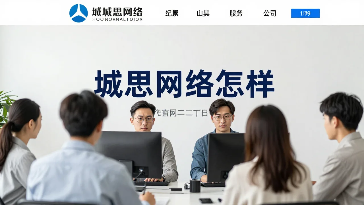 山东城思网络技术服务有限责任公司 首页主视觉